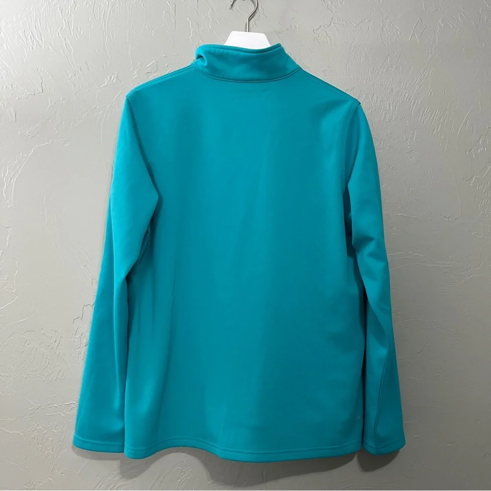 Ariat Tek Cold Series Pullover 1/4 Zip Top size xl Teal jacket sweatshirt shirt - Picture 5 of 14